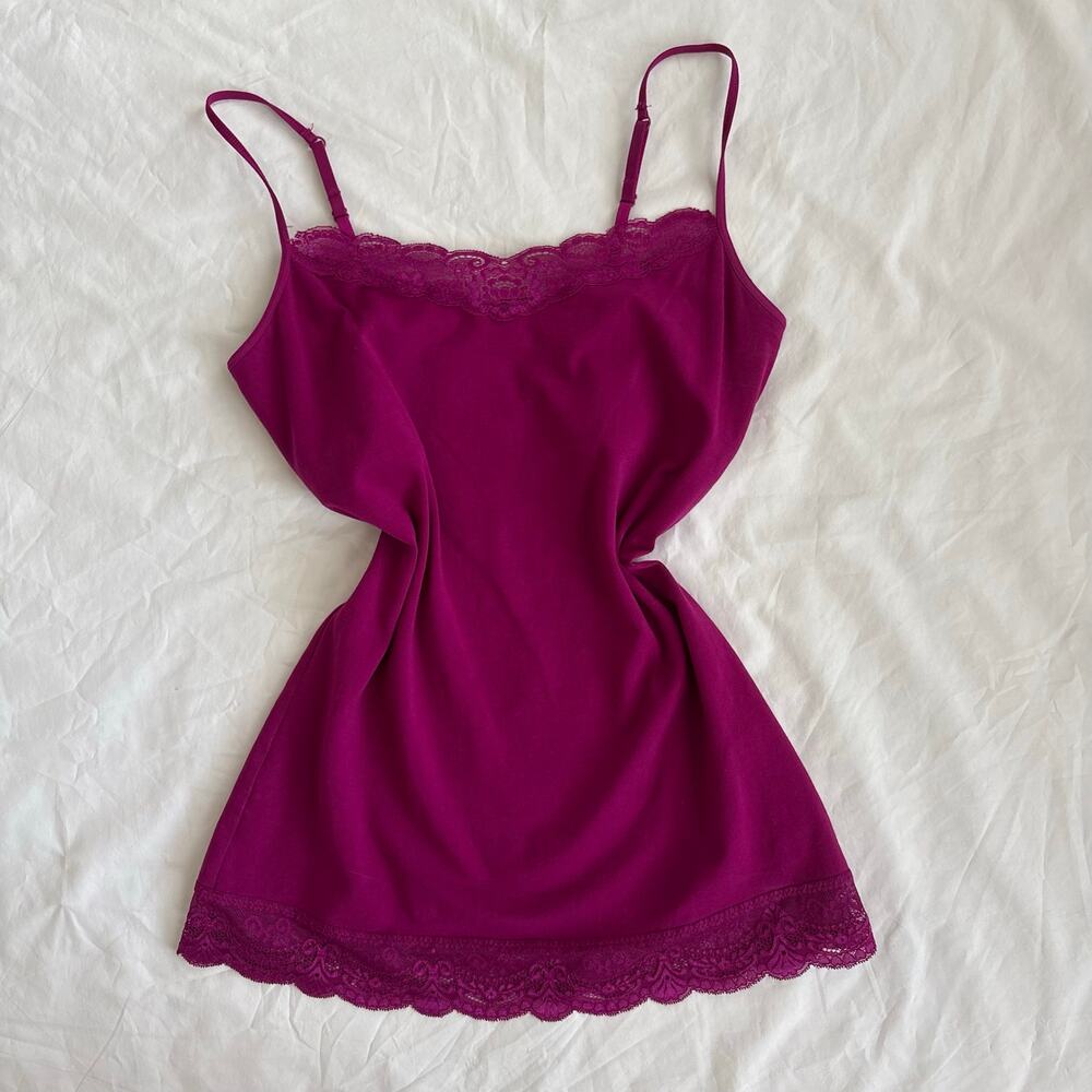 Pink Lace Cami Express Tank Top - Size M
